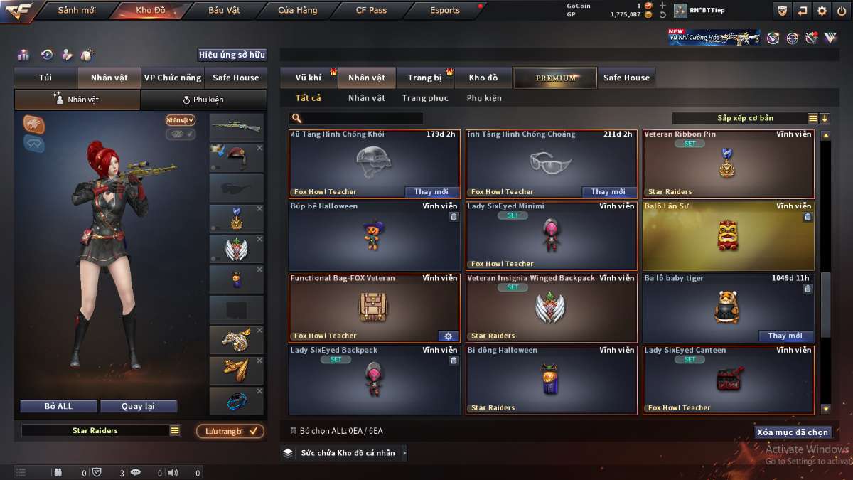 shop acc cf uy tin gia re